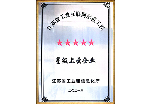 Five-Star Cloud-Based Enterprise of Jiangsu Province Industr...